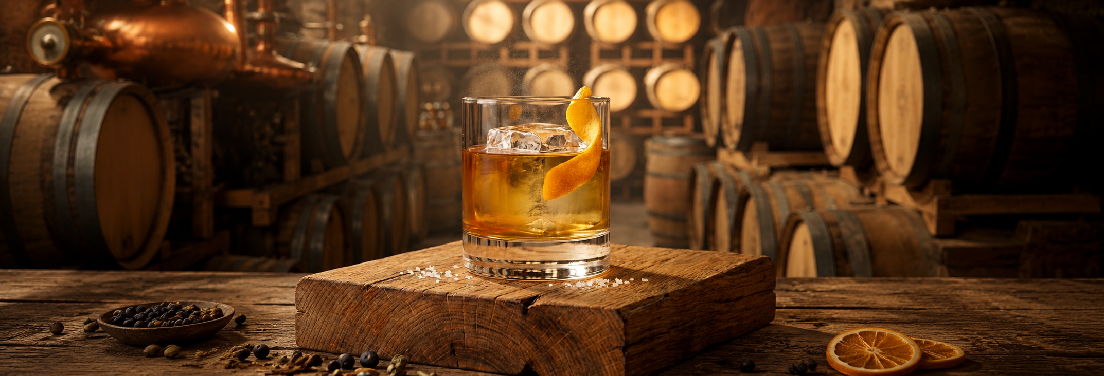 Barrel Aged Gin Old Fashioned